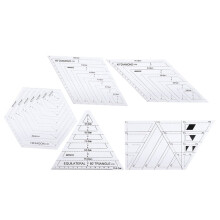 5-teiliges Set Patchwork-Lineal-Quiltvorlagen