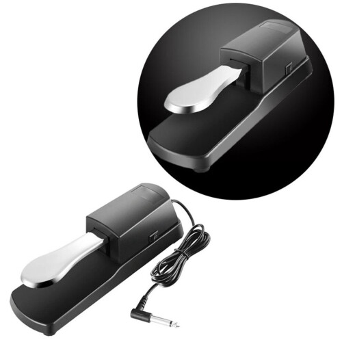 Piano Pedal with Cable Non Slip Pad Keyboard 1