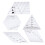 5-teiliges Set Patchwork-Lineal-Quiltvorlagen 4