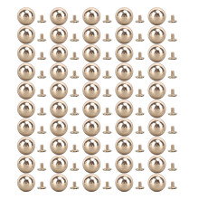 Set van 50 bolvormige klinknagels, massief ijzer, diameter 10 mm