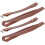 2Pcs Accordion Shoulder Strap PU Leather 1