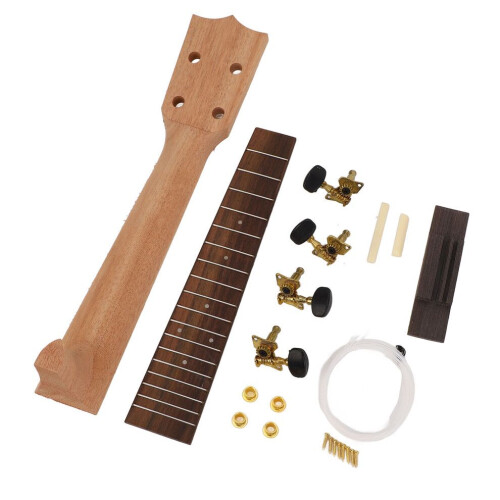Ukulele Neck Fretboard Replacement Kit Neck String 2
