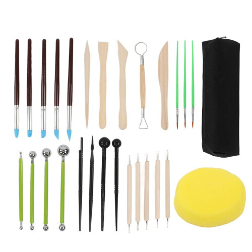28 Polymer Pcs Clay Tools Portable Multipurpose