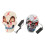 2 Stück LED-Gesichtsmasken mit 3 Blinkmodi 1