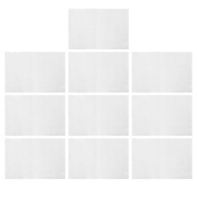 10 piezas de tela blanca para bordar, 14 unidades, 30 x 45 cm, para manualidades