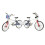 Fietsmodelornament, nauwkeurig 1:10 model, 3D-auto 2