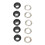 500 Sets Grommet Kit 6mm Round Copper Exquisite 5