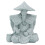 Fischerstatue, sitzender angelnder alter Mann, Figur 2
