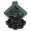 Backflow Square Incense Burner Ceramic Lotus Base 2