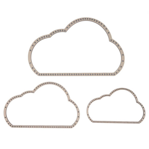 3Pcs Cloud Weaving Loom Kit Durable Beech