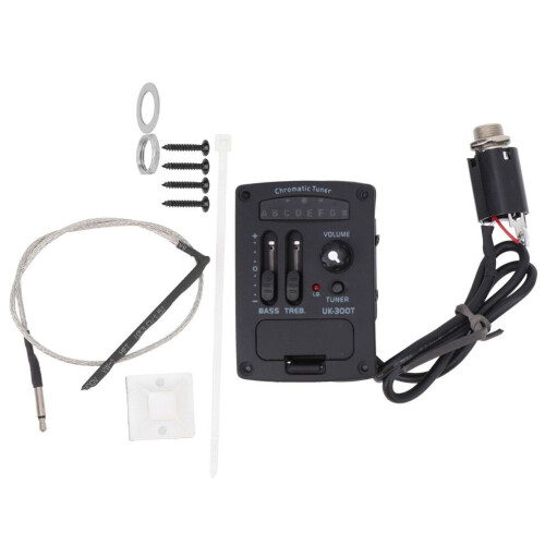 2-bands EQ Pickup Ukulele Equalizer Tuner Versterker 2