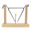 Instrumento musical triangular de percusión manual con 1