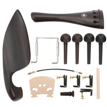 4/4 Violinenteile Saitenhalter Ebenholz-Wirbel