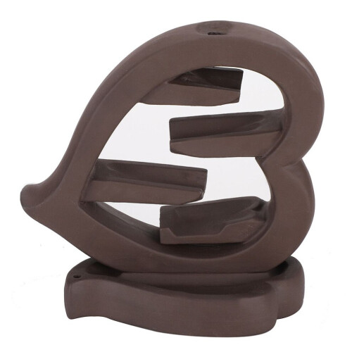 Purple Sands Backflow Incense Burner HeartShaped 2