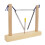 Instrumento musical triangular de percusión manual con 3