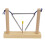 Instrumento musical triangular de percusión manual con 2