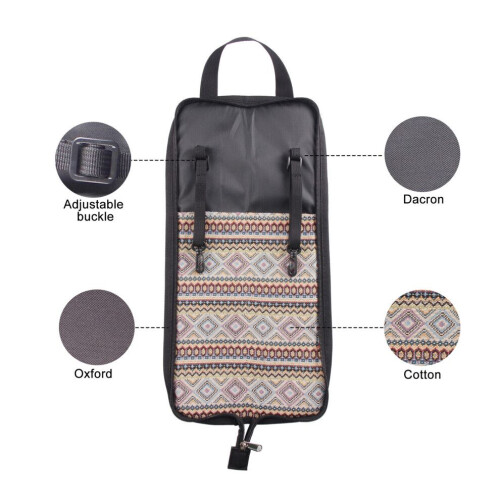 Drum Stick Bag Set Drumsticks Mallet Case with 2 2