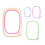 5Pcs Embroidery Hoops Square CrossStitch Hoop 5