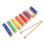 Piano de madera de 8 tonos con teclas multicolor 5