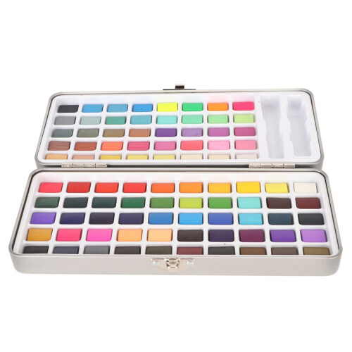 90-Farben-Aquarellfarben-Set mit Wasserfarben 1
