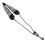 Broderad saxofonhalsrem för altsaxofon 3