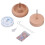 Cuenco giratorio para abalorios DIY de madera de 10 cm 3