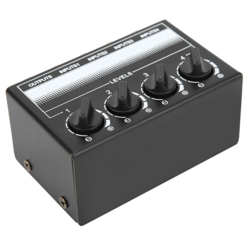 Mini-Stereo-Mixer, passives Audiosignal, 4 Kanäle 1