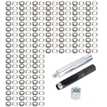 100er-Set Ösenwerkzeug-Set, Messing, Hohlösen
