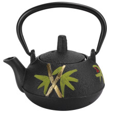 Gusseiserner Teekessel, japanisches Design, unbeschichtet