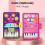Musical Mat Piano Keyboard & Drum Mat with 2 2