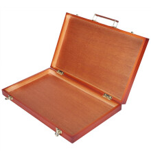 Caja de herramientas de pintura de madera retro portátil