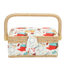 Sewing Basket Polyester Fabric Sewing Supplies