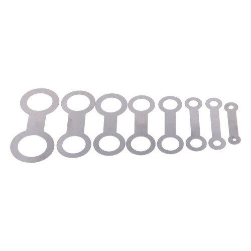 8PCS Saxophone Pad Repair Kit Metal Silver Light