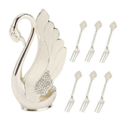 Kaffeelöffel-Set, silberfarben, moderner Stil, Legierung