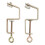 2pcs Knitting Machine Table Clamps Professional 1