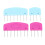20 Pcs Knit Blocking Comb Sweater and Scarf 4