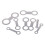 8PCS Saxophone Pad Repair Kit Metal Silver Light 2
