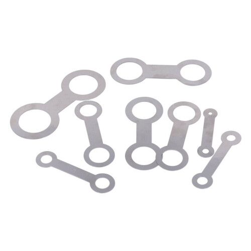 8PCS Saxophone Pad Repair Kit Metal Silver Light 1