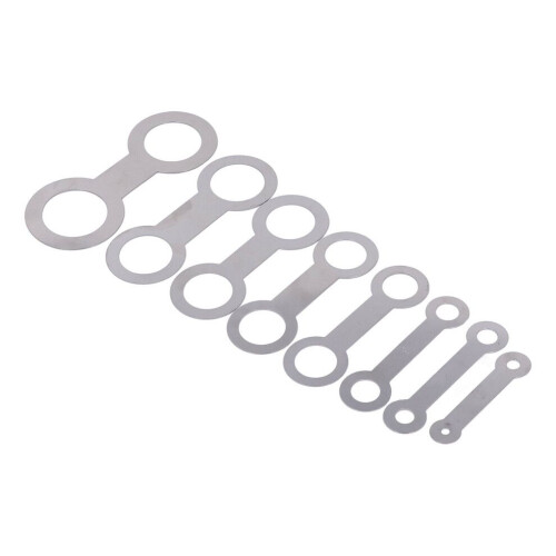 8PCS Saxophone Pad Repair Kit Metal Silver Light 2