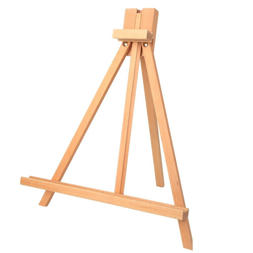 Small Table Easel Stand Beech Desktop Wedding 1