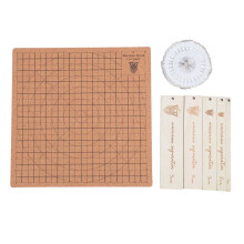 Tablero de macramé reutilizable de 11,8 x 11,8 pulgadas con doble cuadrícula