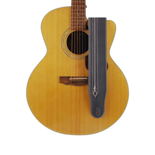 Gitarrrem Läderremmar Akustisk Gitarr 2