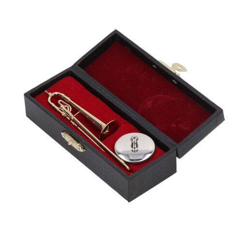 Dockhus Trombonmodell Simulering Mässing Guld 1