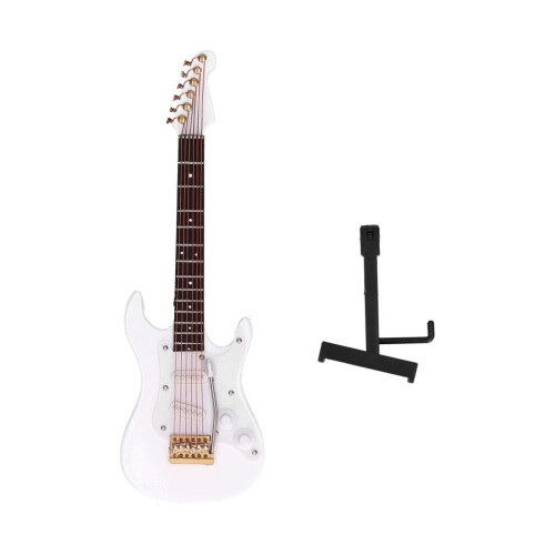 Miniatur-E-Gitarre, Mini-Instrument aus Holz