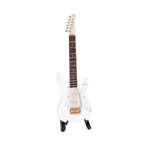 Miniatur-E-Gitarre, Mini-Instrument aus Holz 1