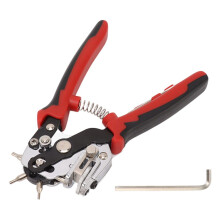 Leerperforator met 6 gaten, 360 graden draaibaar.