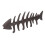 Fish Bones Towel Rack Wall Mounted 4 Hooks 2