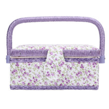 Sewing Tool Basket with Removable Tray Portable
