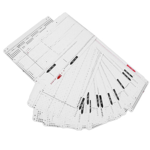 Carte perforée de fleurs pour machine à tricoter n 1-20