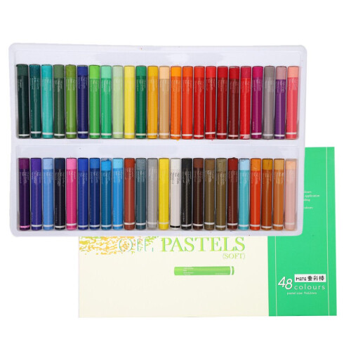 Ensemble de 48 pastels à l'huile épais, lavables